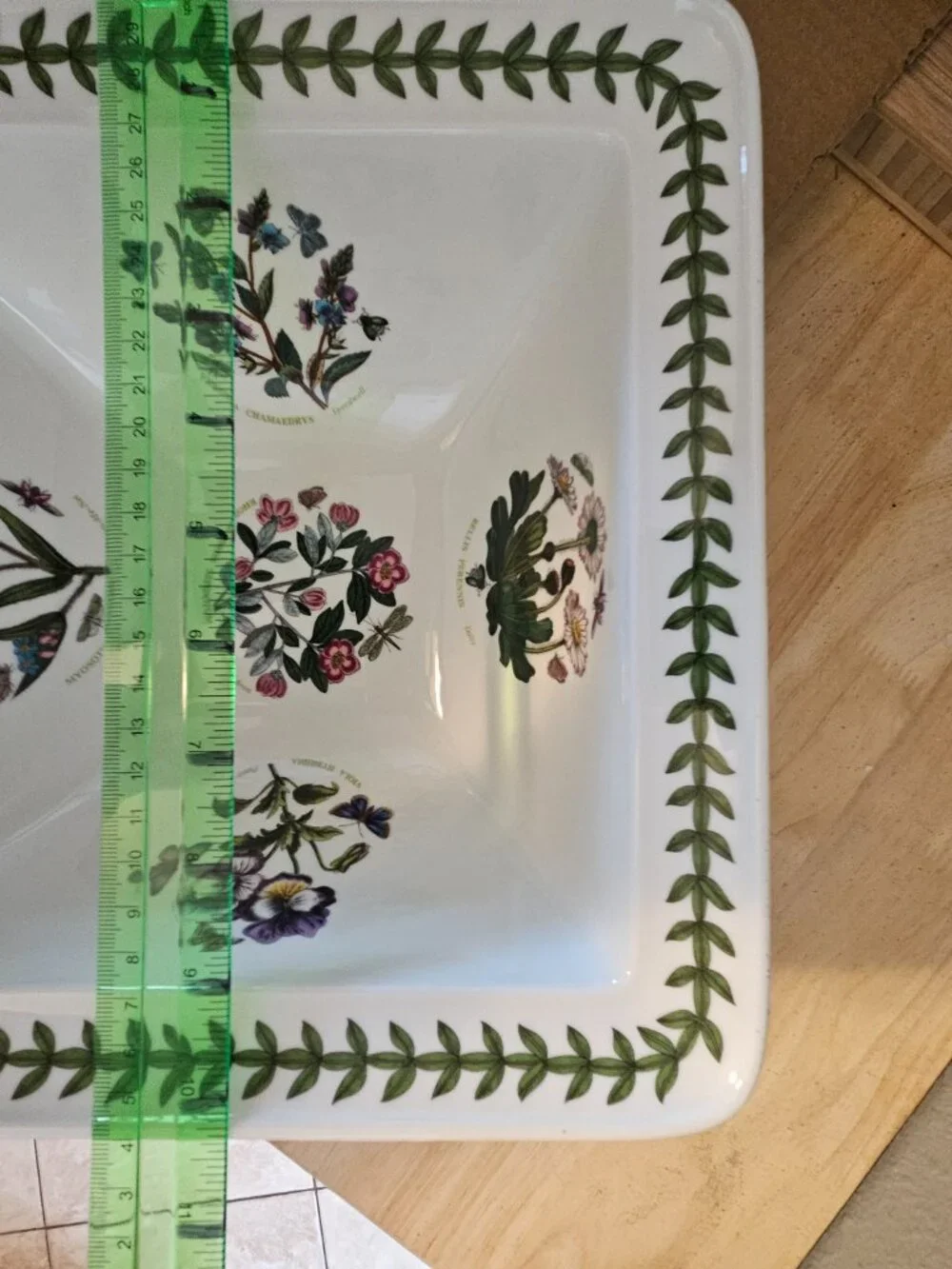 Portmeirion Botanic Garden Square Serving Bowl 10.5 inches